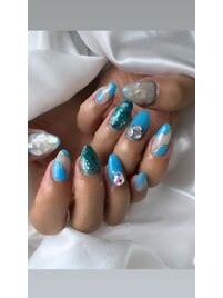 夏/ブルーネイル