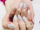 爽やかチューリップネイル