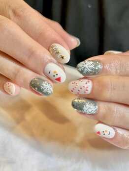 クリスマスネイル