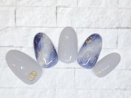 冬　マーブル　ニュアンス　大人