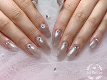 エム ネイルサロン(M)/マグネット+オーロラパウダー