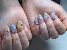 ネイル フィエルテ(Nail Fierte)/Purple Flower