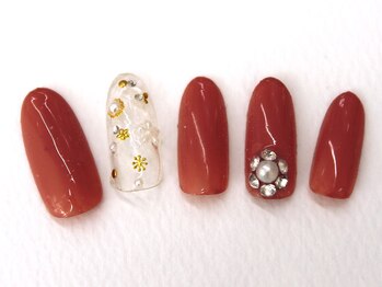 ネイルサロンセレーネ(Selene)/クリア フラワーネイル