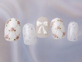 ジェミーネイル シンジュク(Jemiy nail shinjuku)/手描きローズ¥8480