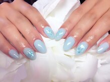アイリッシュネイル 久屋大通店(Irish Nail)/ブルーのシェルネイル