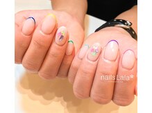 ネイルズ ララ(nails Lala)/カラフルフレンチ