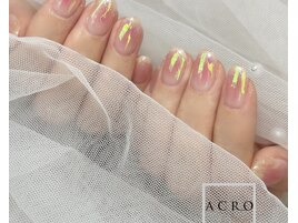 透け感ピンクネイル