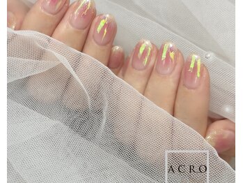 アクロネイル アンド アイ(ACRO NAIL&EYE)/透け感ピンクネイル