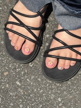 新規様Foot付け替え1本アート