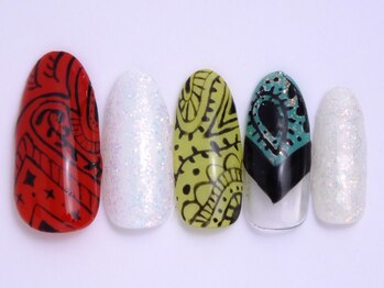 ネイリックス 栄ガスビル(NAILX)/バンダナネイル