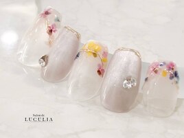 #押し花ネイル