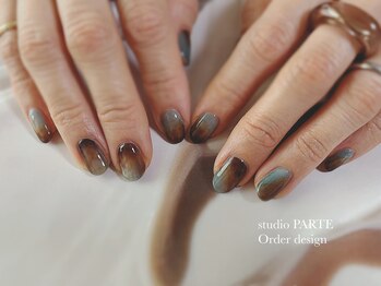 スタジオパルテ ネイルアイラッシュ(studio PARTE)/マグネット×ニュアンス