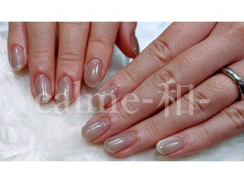 カルム 和(calme)の写真/【大人気！！】うる艶マグネットネイルやキラキラのフラッシュネイルで、指先キレイ！