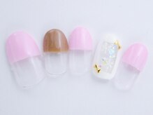 ネイルサロン ドレリッチ 大宮店(drerich)/くりぬきスノーリボン