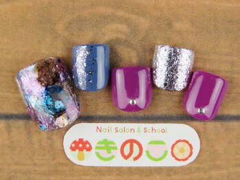 ネイルサロン きのこ/選べるフットデザインMコース