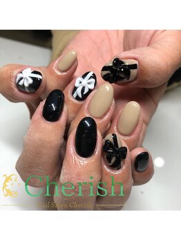ネイルサロン チェリッシュ(nail salon Cherish)/リボンネイル