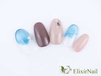 エリクサーネイル 神田(Elixir Nail)/シンプル/クーポン使用