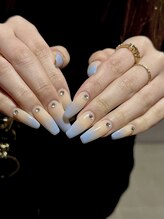 モワズネイル(moi's nail AS ONE IS)/淡サンセット ネイル