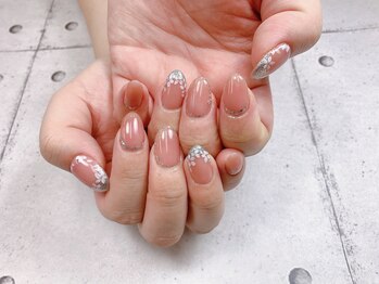 ネイル ビューティーマジック 葛西本店/フラワーフレンチネイル