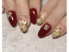押し花シェルネイル