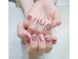 大人ガーリーなドットリボン