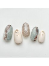 アルセア 上野御徒町店(Alcea)/秋　マーブル　ニュアンス