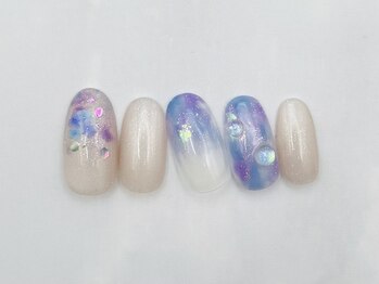 シード(Seed)/しずくネイル11000円/梅雨紫陽花