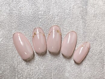 エストラッシュアンドネイル 銀座店(est lash&nail)/8500円コース　上品ネイル