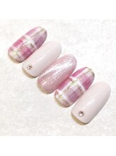 ライト ネイルズ ニシノミヤ(light nails NISHINOMIYA)/チェックネイル☆