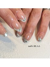 ネイルズリアル 倉敷(nail's RE.A.L)/ガラスフレンチ