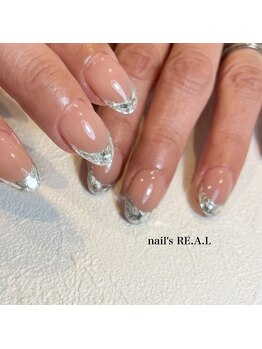 ネイルズリアル 倉敷(nail's RE.A.L)/ガラスフレンチ