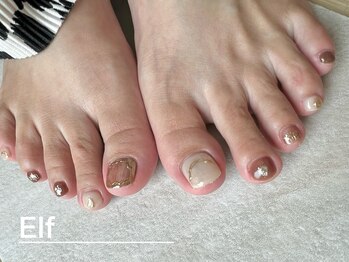 エルフ 恵庭店(Elf)/【FOOT】ニュアンスネイル¥8500