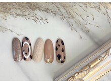 ネイルサロン&スクール ジーナ(GINA)/レオパード×ニット