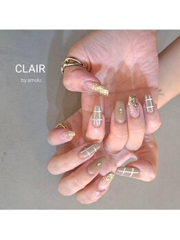 クレール バイ アミュール(CLAIR by.amulu)/チェックネイル