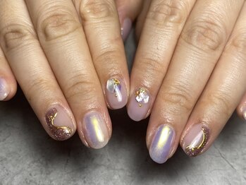 サロン ド リーナ(salon de RINA)の写真/《パラジェル変更フィルイン対応》主婦/OLに大人気!トレンドネイルはオトナ可愛いデザインが豊富で満足度◎