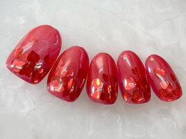 定額　ハート埋め込みネイル
