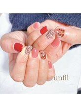 アンフィルルーム(unfil room)/埋め込みハートネイル
