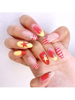 リグネイルスタジオ(Lig nail studio)/ポップストライプネイル