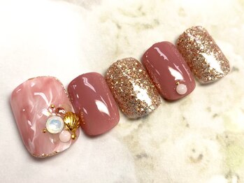 ネイルサロン マハロ(Nail salon MaHaLo)/f56新規付替オフ込☆フット¥7300