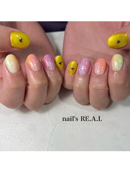 ネイルズリアル 倉敷(nail's RE.A.L)/カラフルネイル