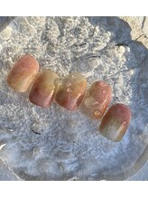 イヴィネイル(evie nail)/juicy peach