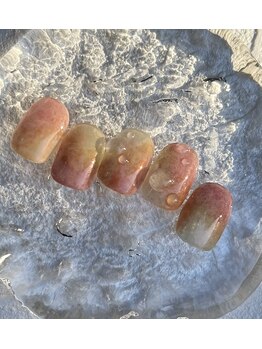 イヴィネイル(evie nail)/juicy peach