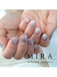 ダブルグラデーションネイル