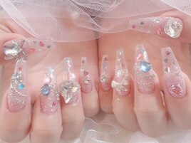 カラフルネイル/クリアネイル