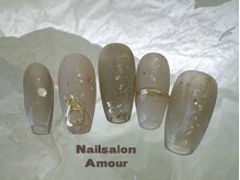 アムールユシマテン 上野湯島店(Amour)/キラキラ秋のネイルコース¥7980