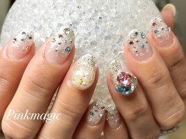 パールホワイトグラデーション