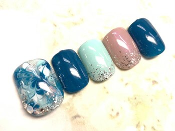 ネイルサロン マハロ(Nail salon MaHaLo)/f57新規付替オフ込☆フット¥7300
