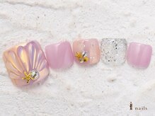 アイネイルズ 横浜WEST店(I-nails)/フットぷっくりシェル9480円