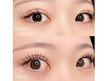 アイラッシュサロン サンフラワー(sunflower)の雰囲気（まつ毛パーマBefore→After♪【フラットラッシュ】）