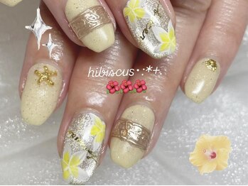 アングゥ ウル(ungu ul)/ハイビスカス/夏/マグネット